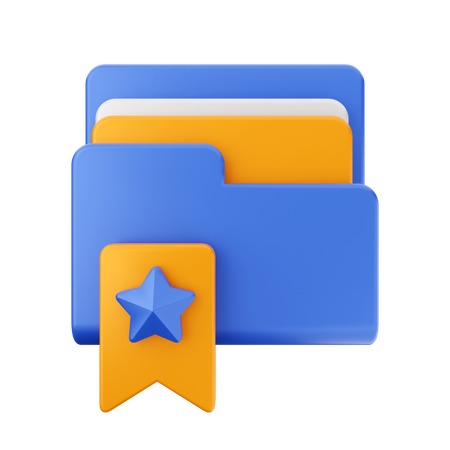 Free Carpeta de marca de libro  3D Icon
