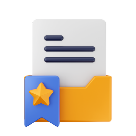 Free Carpeta de marcadores  3D Icon