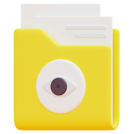 Free Carpeta de ojos  3D Icon