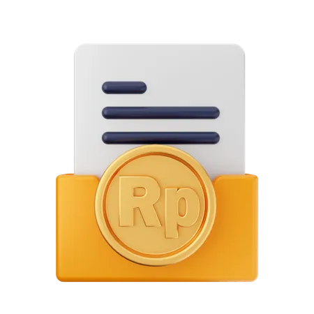 Free Carpeta de rupias  3D Icon