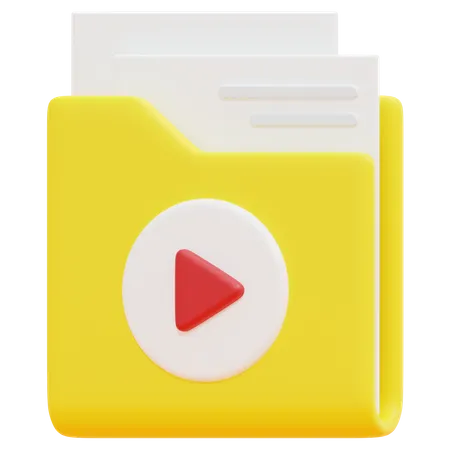 Free Carpeta de videos  3D Icon