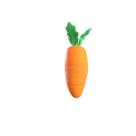 Free Carrot  3D Icon