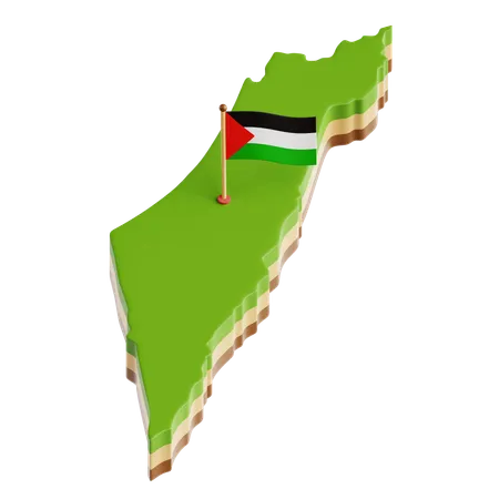 Free Carte palestinienne  3D Icon