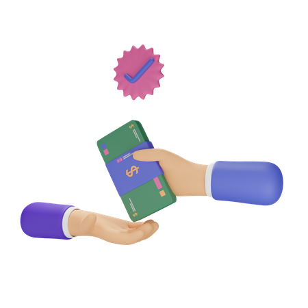 Free Cash on Delivery  3D Icon