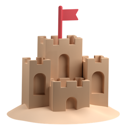 Free Castelo de Areia  3D Illustration