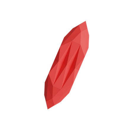 Free Centre Cut Elongated Gem  3D Icon