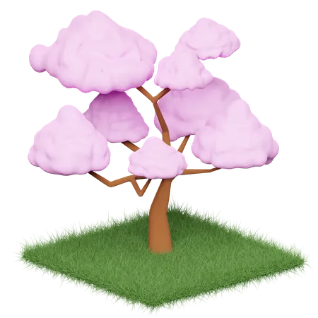 Free Cerisier en fleurs  3D Illustration