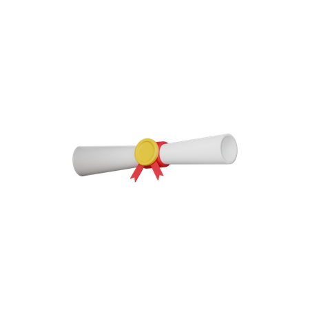 Free Certificate  3D Icon
