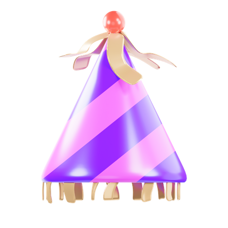 Free Chapéu de festa  3D Icon