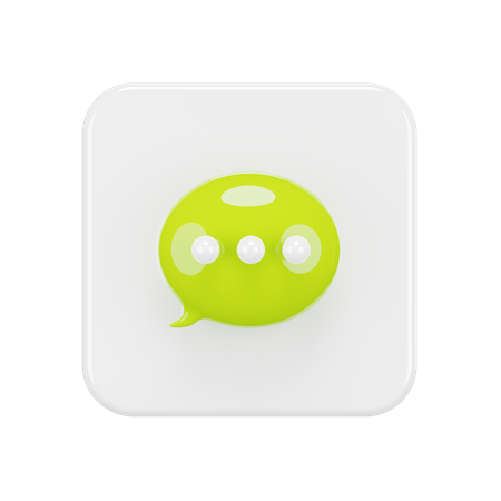 Free Chat  3D Logo