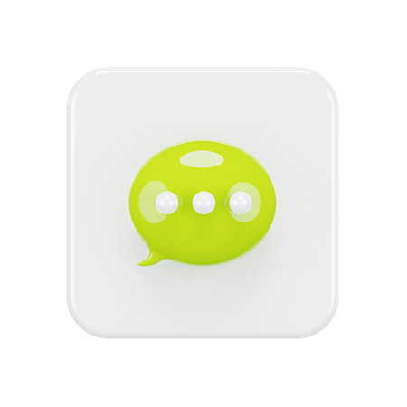 Free Chat  3D Icon