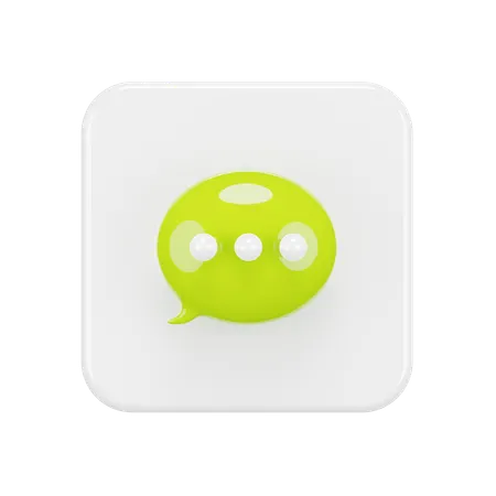 Free Chat  3D Icon
