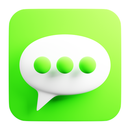 Free Chat  3D Icon