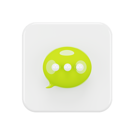 Free Chat  3D Logo