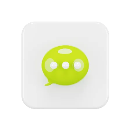 Free Chat  3D Logo