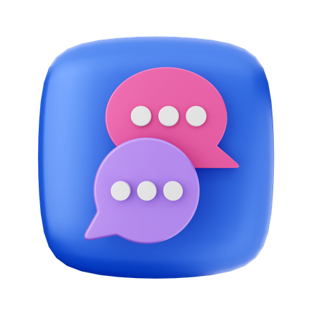Free Chat  3D Icon