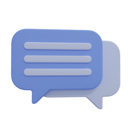 Free Chat  3D Icon