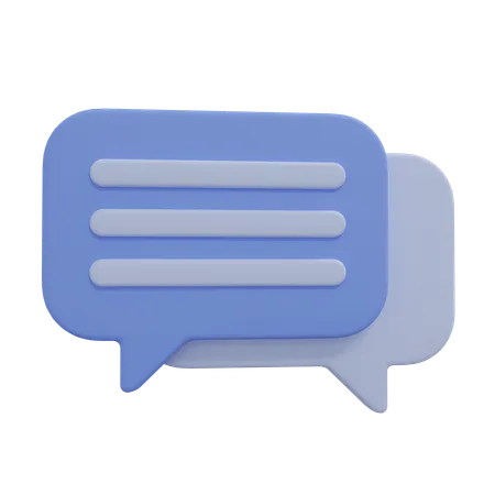 Free Bubble Chat Illustration 3D Icon