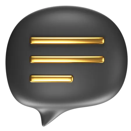 Free 3 D Icon Of A Chat Bubble 3D Icon