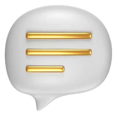 Free Chat Bubble  3D Icon