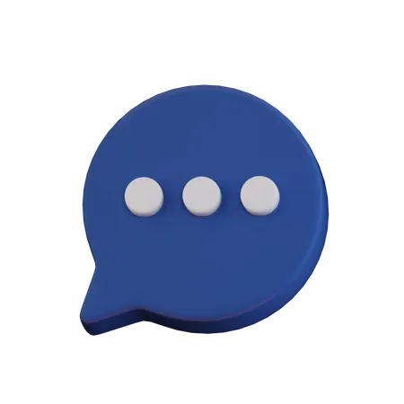 Free Chat Bubble  3D Icon
