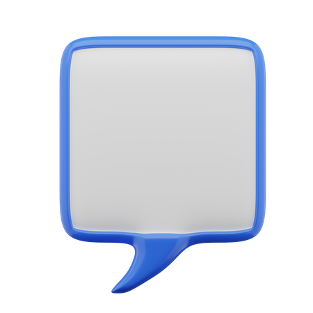 Free Chat Bubble  3D Icon