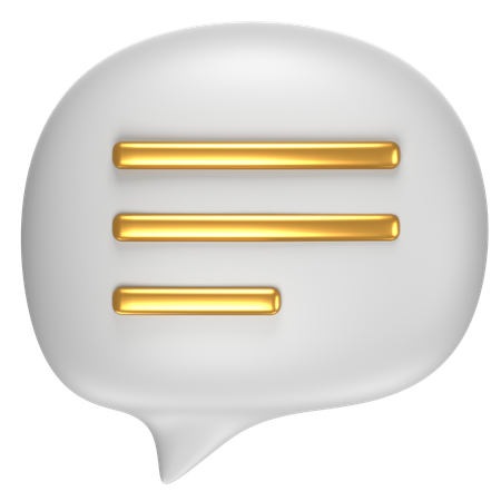 Free Chat Bubble  3D Icon