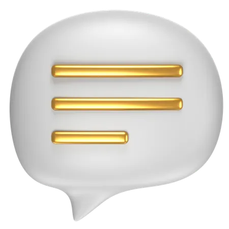 Free Chat Bubble  3D Icon