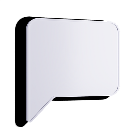 Free Chat Bubble  3D Icon