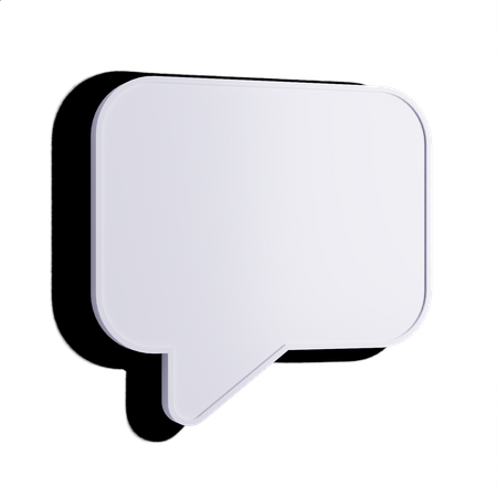 Free Chat Bubble  3D Icon