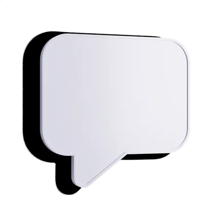 Free 3 D Bubble Speech Icons In White With A Shadow 3D Illustration