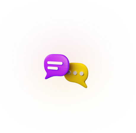 Free Chatting  3D Illustration
