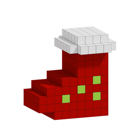 Free Chaussette de Noël  3D Icon