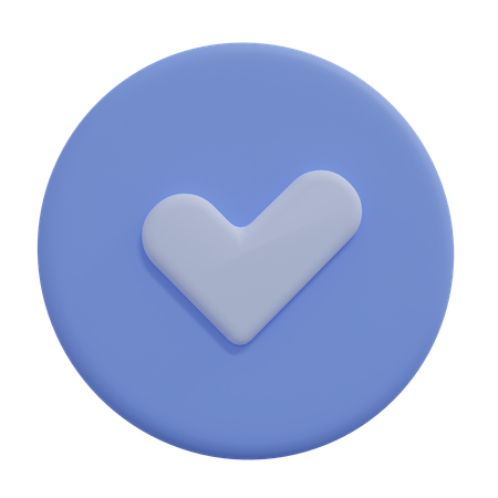 Free Check Mark  3D Icon