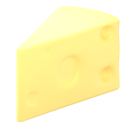 Free Cheese Cube  3D Icon