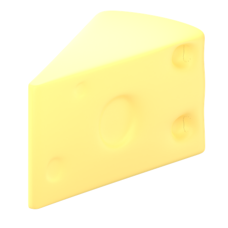 Free Cheese Cube  3D Icon