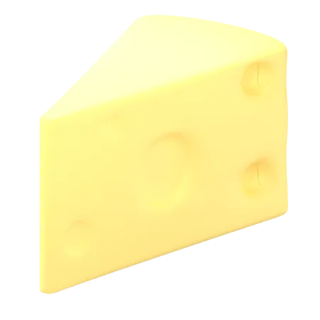 Free Cheese Cube  3D Icon