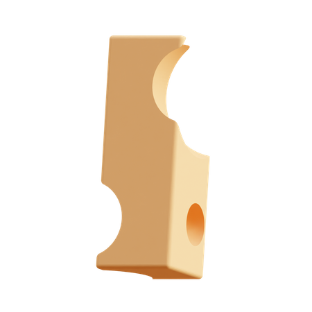 Free Cheese Stick  3D Icon