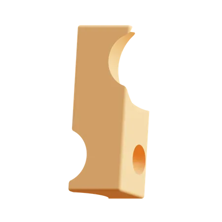 Free Cheese Stick  3D Icon