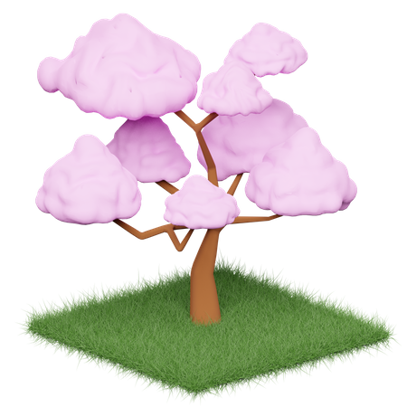 Free Cherry Blossom tree  3D Icon