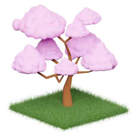 Free Cherry Blossom tree  3D Illustration