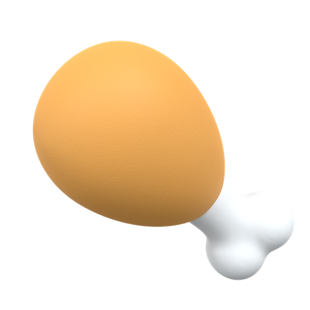Free Chiken  3D Icon
