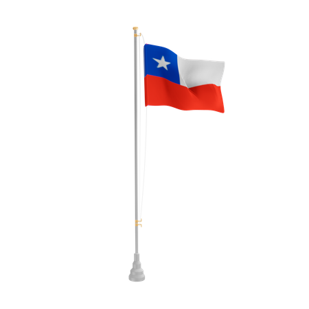 Free Chile  3D Flag