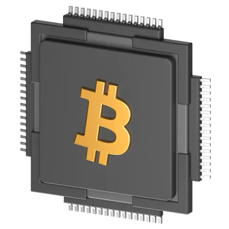 Free Chipset btc  3D Icon