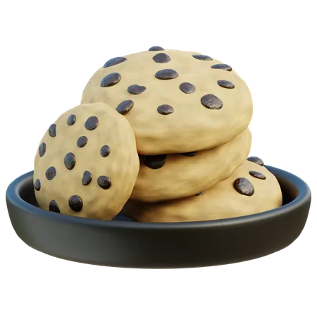 Free Chocolate Cookies  3D Icon