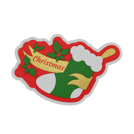 Free Christmas  3D Sticker