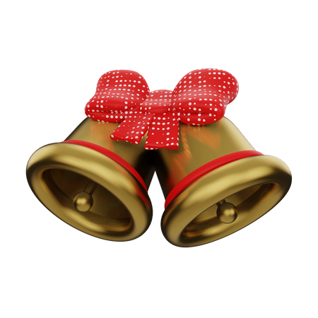 Free Christmas Bell  3D Icon
