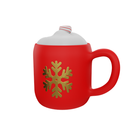 Free Christmas Cup  3D Illustration