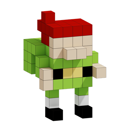 Free Christmas Elf  3D Icon