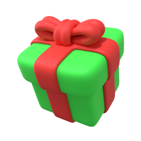 Free Christmas Gift  3D Illustration